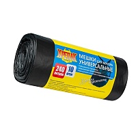 Мешки для мусора 240 л, черные, в рулоне 10 шт., ПНД 40 мкм, 1250х1000 мм, Крепак, 4607075710153 в Феодосии Мешки для мусора 240 л, черные, в рулоне 10 шт., ПНД 40 мкм, 1250х1000 мм, Крепак, 4607075710153 в Феодосии