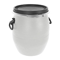 Бочка пластиковая 48 л с хомутом белая в Феодосии