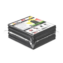 Мешки для мусора 160 л, серые, в пачке 10 шт., ПВД, 40 мкм, 900х1100 мм, i-Bag в Феодосии