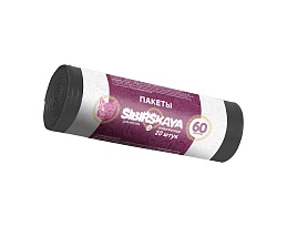 Мешки для мусора 50 л, черные, в рулоне 20 шт., ПНД, 10 мкм, 700х600 мм, SIBIRSKAYA, 101-006 S в Феодосии