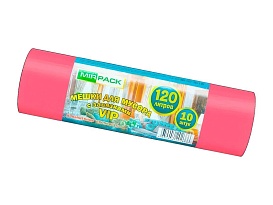 Мешки для мусора 120 л, с завязками, красные, в рулоне 10 шт., ПНД, 15 мкм, 800х750 мм, VIP, Z12010red в Феодосии Мешки для мусора 120 л, с завязками, красные, в рулоне 10 шт., ПНД, 15 мкм, 800х750 мм, VIP, Z12010red в Феодосии