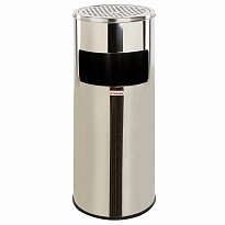 Урна с пепельницей 27 л, нержавеющая сталь, зеркальная, LAIMA PROFESSIONAL в Феодосии