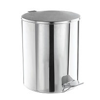 Ведро для мусора с педалью, усиленное, Титан, 15 л, нержавеющая сталь, хром в Феодосии Ведро для мусора с педалью, усиленное, Титан, 15 л, нержавеющая сталь, хром в Феодосии