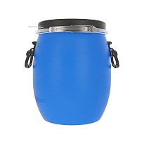 Бочка пластиковая 20 л с хомутом в Феодосии Бочка пластиковая 20 л с хомутом в Феодосии