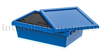 Изотермический контейнер KV 6416 в сборе с крышкой голубой в Феодосии