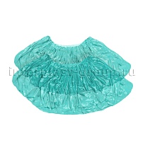 Бахилы бирюзовые 2000 шт (1000 пар), 16 мкм, однослойные, с одной резинкой, Эконом в Феодосии