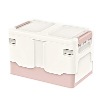 Ящик пластиковый складной белый, дно розовое, 370х240х240 мм в Феодосии Ящик пластиковый складной белый, дно розовое, 370х240х240 мм в Феодосии
