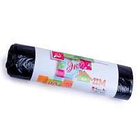 Мешки для мусора 60 л, черные, в рулоне 20 шт., ПНД, 7 мкм, 700х600 мм, Концепция Быта ЭкоДом, 601349 в Феодосии Мешки для мусора 60 л, черные, в рулоне 20 шт., ПНД, 7 мкм, 700х600 мм, Концепция Быта ЭкоДом, 601349 в Феодосии