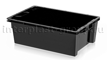 Ящик универсальный для овощей, фруктов и хлеба сплошной черный в Феодосии