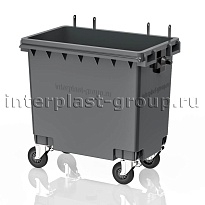 Мусорный контейнер 770 л серый без крышки 770 серый в Феодосии