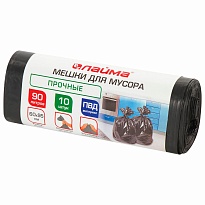 Мешки для мусора 90 л, черные, в рулоне 10 шт., ПВД, 25 мкм, 950х600 мм, LAIMA, 605332 в Феодосии Мешки для мусора 90 л, черные, в рулоне 10 шт., ПВД, 25 мкм, 950х600 мм, LAIMA, 605332 в Феодосии