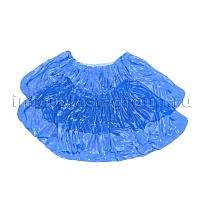 Бахилы голубые 2000 шт (1000 пар), 16 мкм, однослойные, с одной резинкой, Эконом в Феодосии