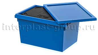 Изотермический контейнер KV 6432 в сборе с крышкой голубой в Феодосии Изотермический контейнер KV 6432 в сборе с крышкой голубой в Феодосии