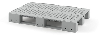 Поддон пластиковый перфорированный (усилен 2 трубами) с бортиками серый в Феодосии Поддон пластиковый перфорированный (усилен 2 трубами) с бортиками серый в Феодосии