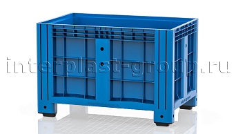 Контейнер iBox сплошной на ножках голубой в Феодосии