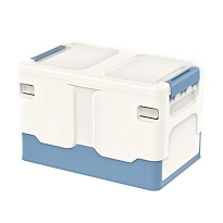 Ящик пластиковый складной белый, дно синее, 370х240х240 мм в Феодосии Ящик пластиковый складной белый, дно синее, 370х240х240 мм в Феодосии