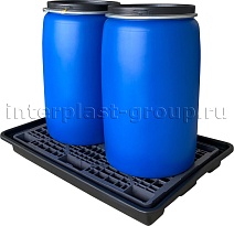 Поддон пластиковый для двух бочек в Феодосии Поддон пластиковый для двух бочек в Феодосии
