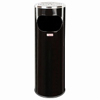 Урна с пепельницей 18 литров, нержавеющая сталь, черная, LAIMA PROFESSIONAL в Феодосии Урна с пепельницей 18 литров, нержавеющая сталь, черная, LAIMA PROFESSIONAL в Феодосии