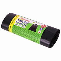 ММешки для мусора 60 л, черные, в рулоне 20 шт., ПНД, 8 мкм, 650х580 мм, Любаша, 608092 в Феодосии ММешки для мусора 60 л, черные, в рулоне 20 шт., ПНД, 8 мкм, 650х580 мм, Любаша, 608092 в Феодосии