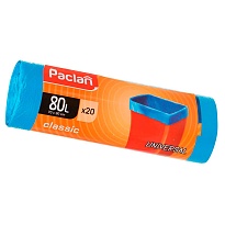 Мешки для мусора 80 л, синие, в рулоне 20 шт., ПНД, 12 мкм, 900х700 мм, PACLAN Classic, 606335 в Феодосии Мешки для мусора 80 л, синие, в рулоне 20 шт., ПНД, 12 мкм, 900х700 мм, PACLAN Classic, 606335 в Феодосии